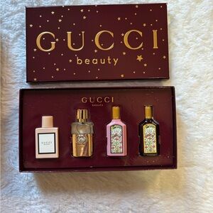 Gucci Beauty Red and Gold Gift Set
